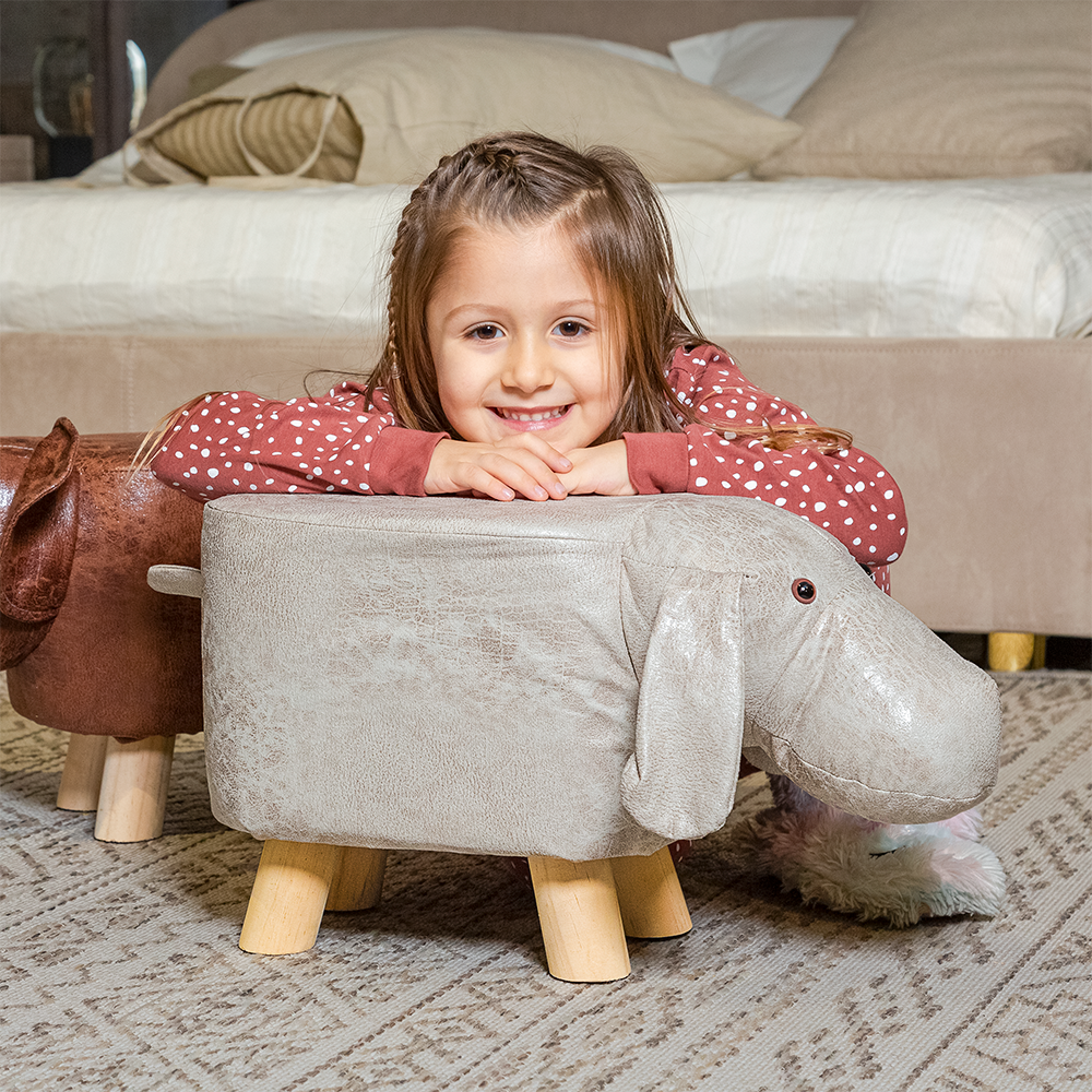 Fußstütze in Form von Tier 28 cm hoch - Wasserdicht, Füße aus Holz