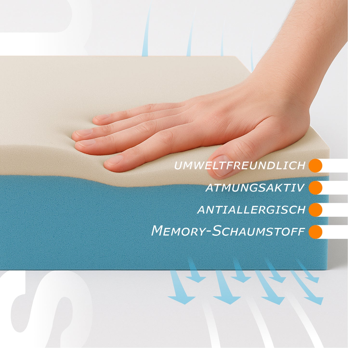 Matratze Memory Schaum, Höhe 20 cm | Fiocco
