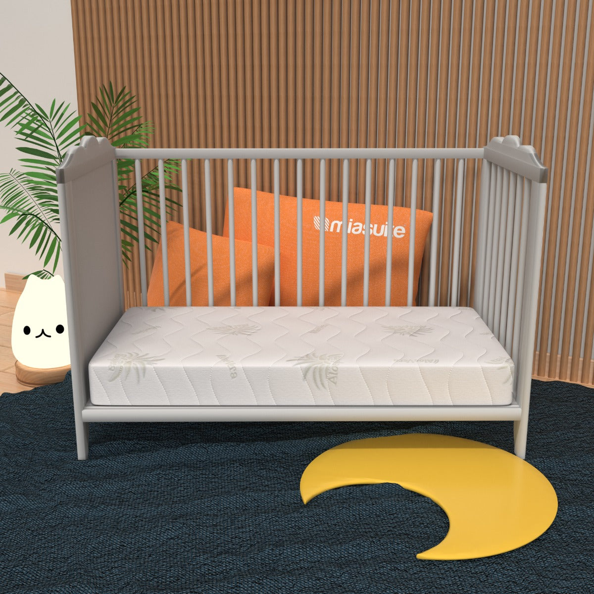 Babybettmatratze - Abziehbar, Aloe Vera Bezug | Lupin Baby