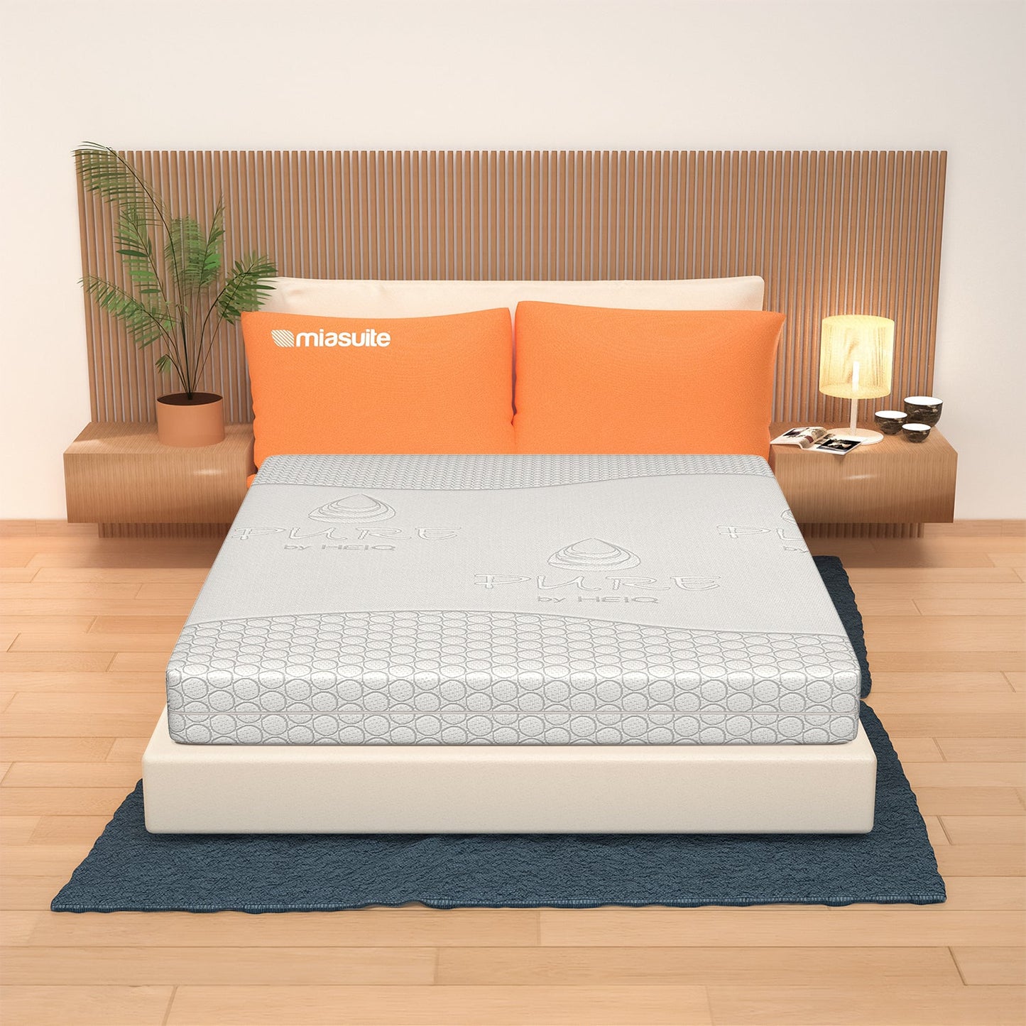 Matratze aus Memory Schaum, 21 cm hoch – Abnehmbarer Bezug, 4 Schichten | Bora
