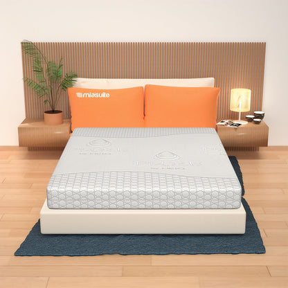 Matratze aus Memory Schaum, 21 cm hoch – Abnehmbarer Bezug, 4 Schichten | Bora