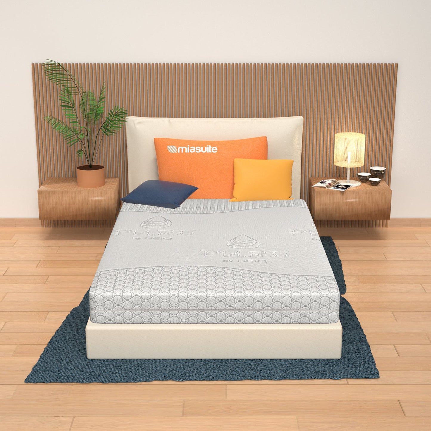 Matratze aus Memory Schaum, 21 cm hoch – Abnehmbarer Bezug, 4 Schichten | Bora