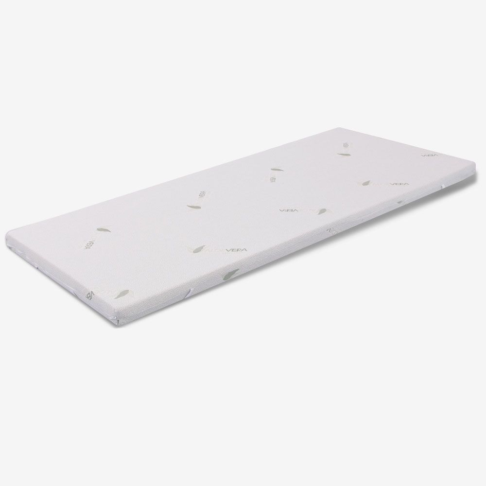 Topper Memory Schaum - 5 cm hoch, abnehmbar AloeVera