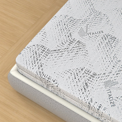 Taschenfederkern- und Memoryschaummatratze, 25 cm hoch – Abnehmbarer Bezug | Vitalize